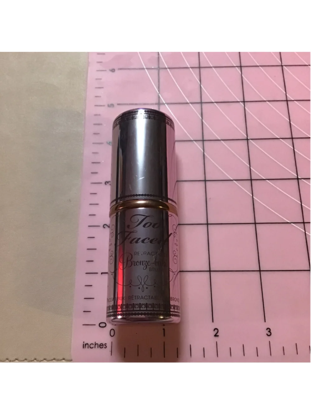 Too Faced Retractable Bronze-Buki Brush Silver Pink Gold